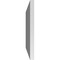 Ekena Millwork Vertical Surface Mount PVC Gable Vnt: Non-Functional, w/2"W x 1-1/2"H, Brickmould Frame, 32"W x 22"H GVPVE32X2202SN - alternate 2